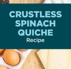 Crustless spinach quiche - Dr. Axe
